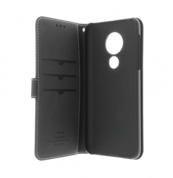 Insmat Flip Case, Moto G7 Power - pl&aring;nboksfodral, Svart
