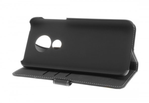 Insmat Flip Case, Moto G7 Power - pl&aring;nboksfodral, Svart