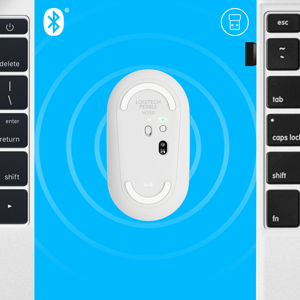 Logitech Pebble M350 - wireless mouse, White