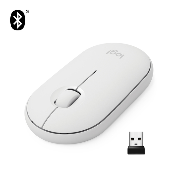 Logitech Pebble M350 - wireless mouse, White