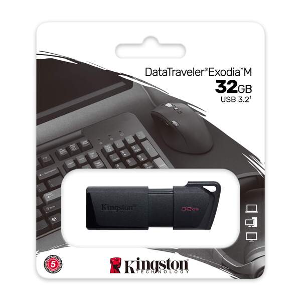 Kingston DataTraveler Exodia M 32GB USB 3.2 Gen 1 - memory stick, Musta