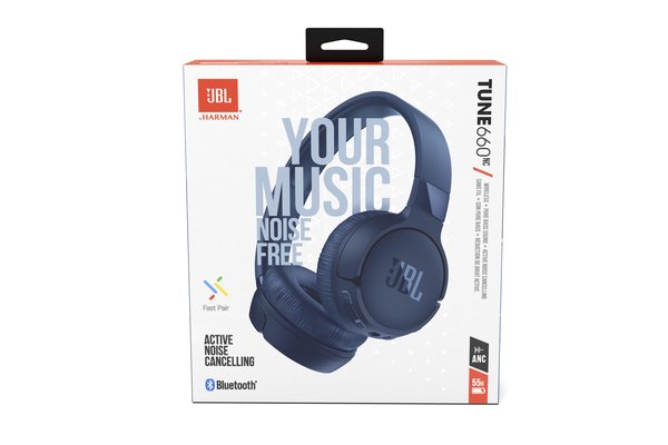 JBL Tune 660 NC - wireless headphones, Blue