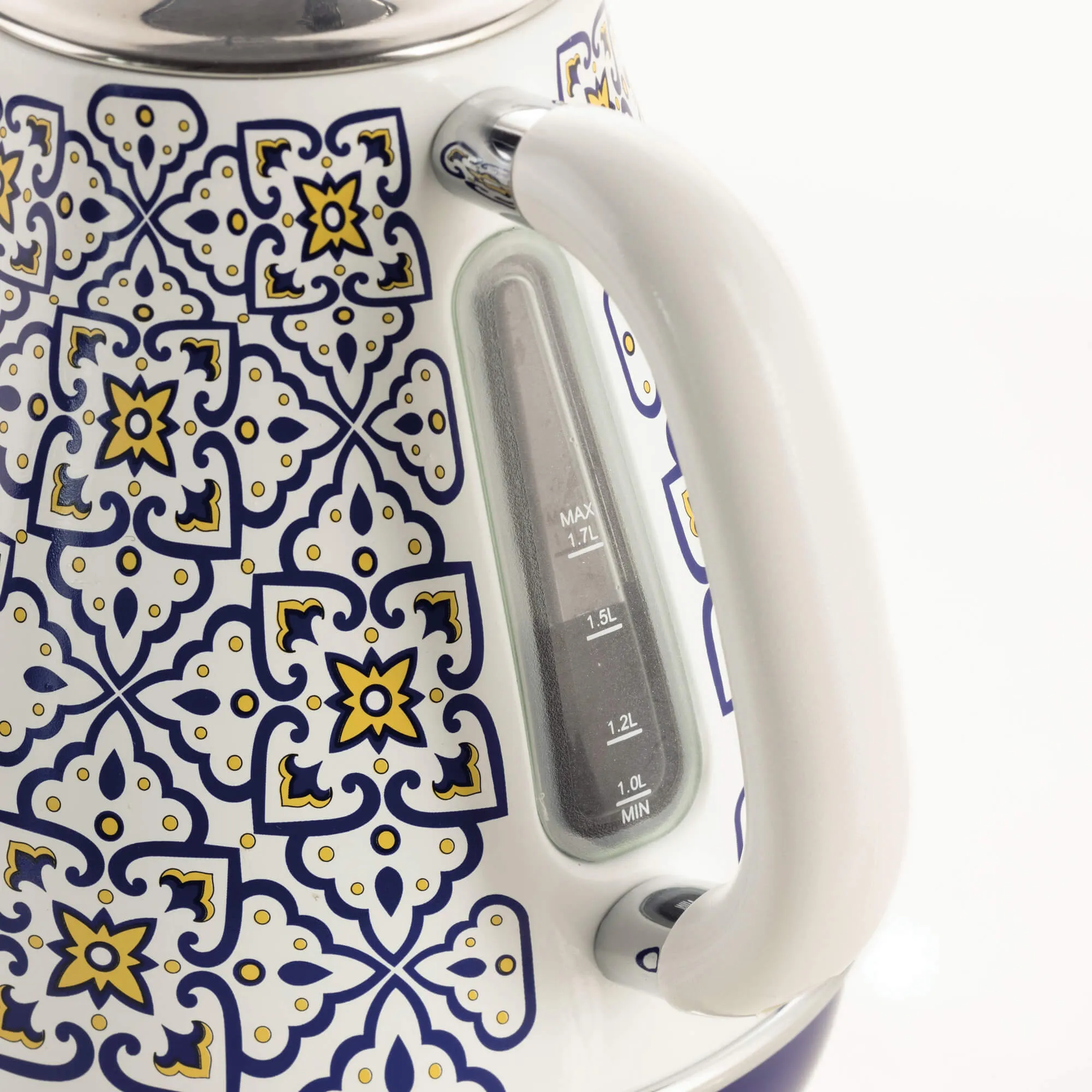 Ariete Capri -vedenkeitin, 1,7 l, 2200 W, valkoinen/vaaleansininen