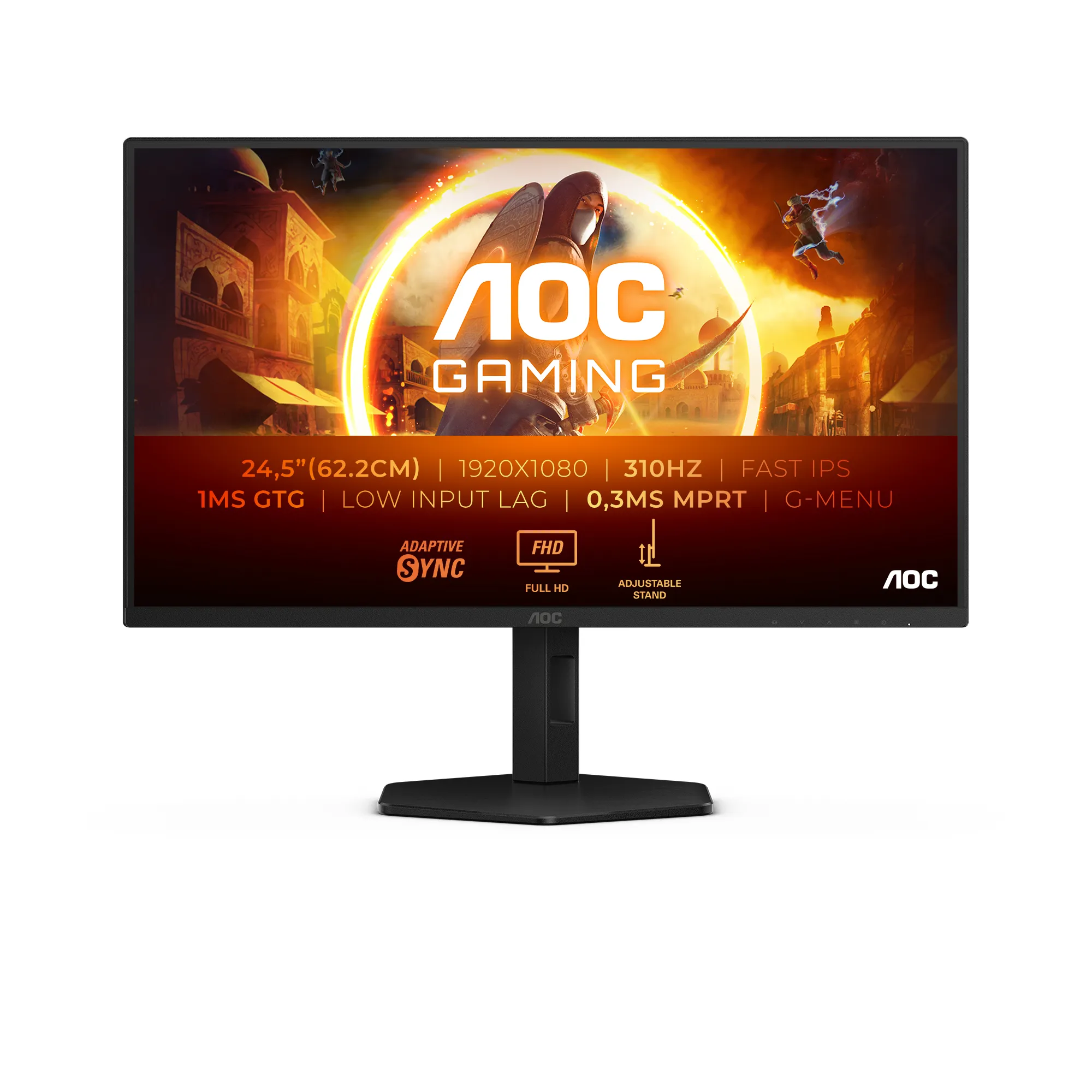 AOC 24.5" G4 25G4SXU Full HD, Fast IPS - gamingskärm