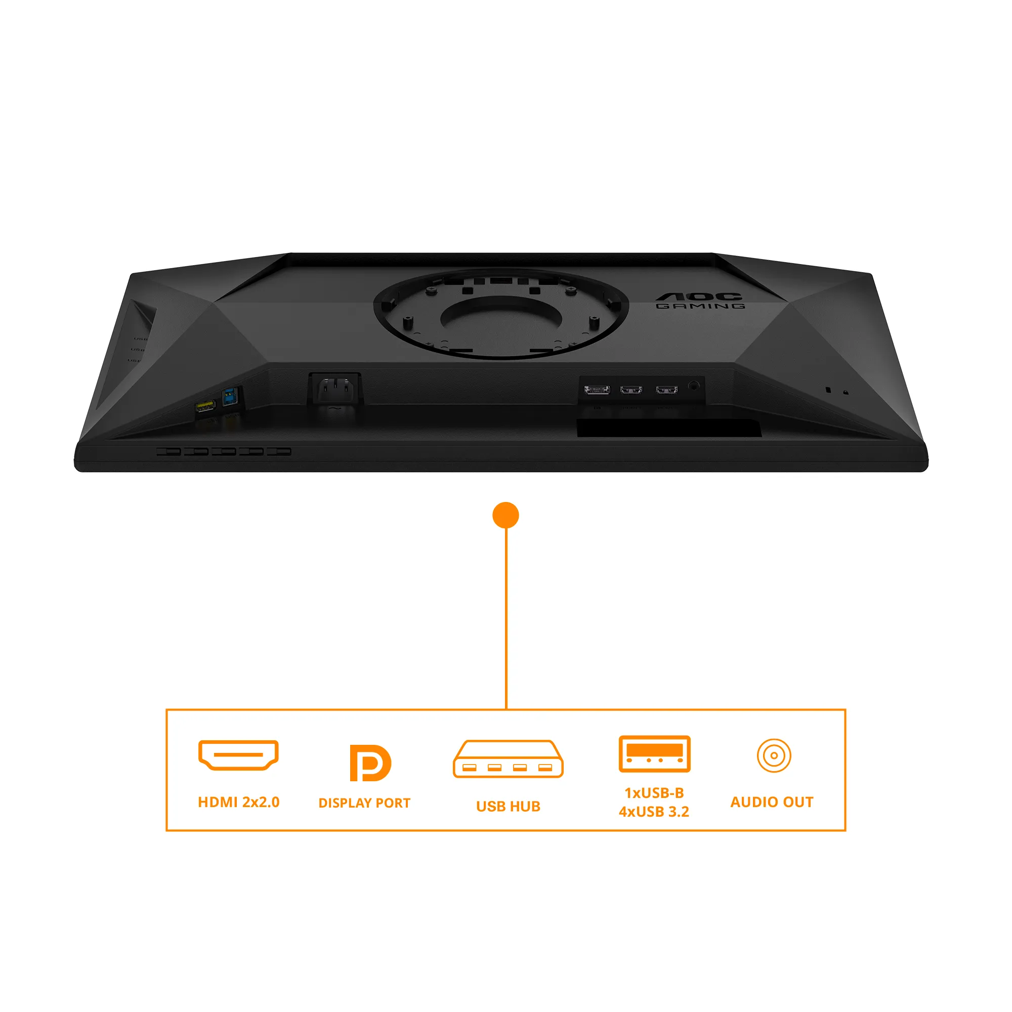 AOC 24.5&quot; G4 25G4SXU Full HD, Fast IPS - gamingsk&auml;rm