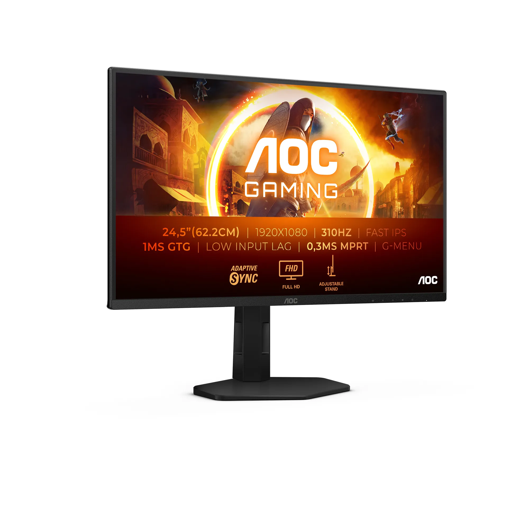 AOC 24.5&quot; G4 25G4SXU Full HD, Fast IPS - gamingsk&auml;rm