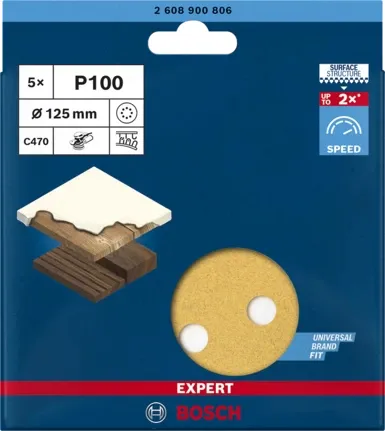 Bosch C470.125mm K100. 5x EXPERT - slipblad