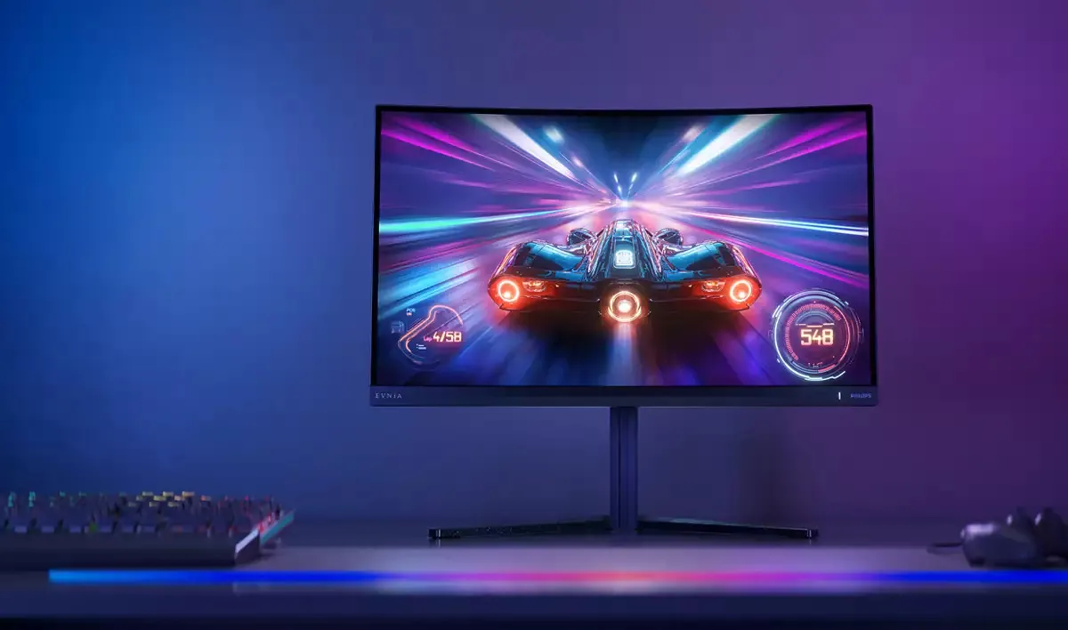Philips Evnia 5000 27M2C5200W/00 27" Full HD, Fast VA, HDR10, 280Hz -kaareva pelin&auml;ytt&ouml;