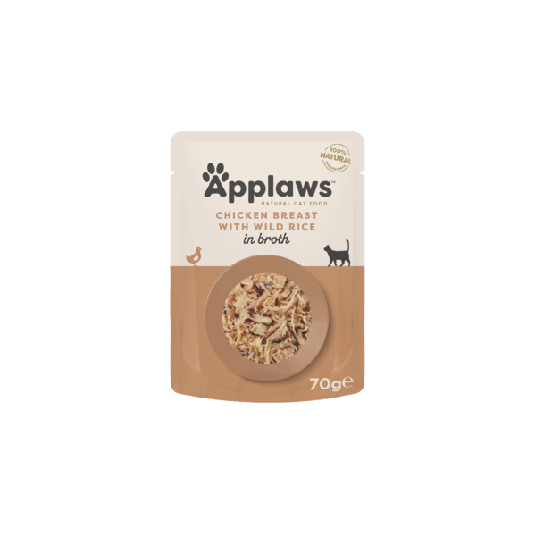 Applaws Chicken Breast with Wild Rice, Wet food for cats, Adult, 70g