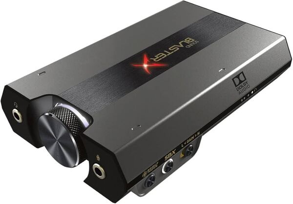 Creative Sound BlasterX G6 External USB-C 7.1 Channel 32-bit / 384 kHz Digital-to-Analog Converter, Headphone Amplifier and Sound Card