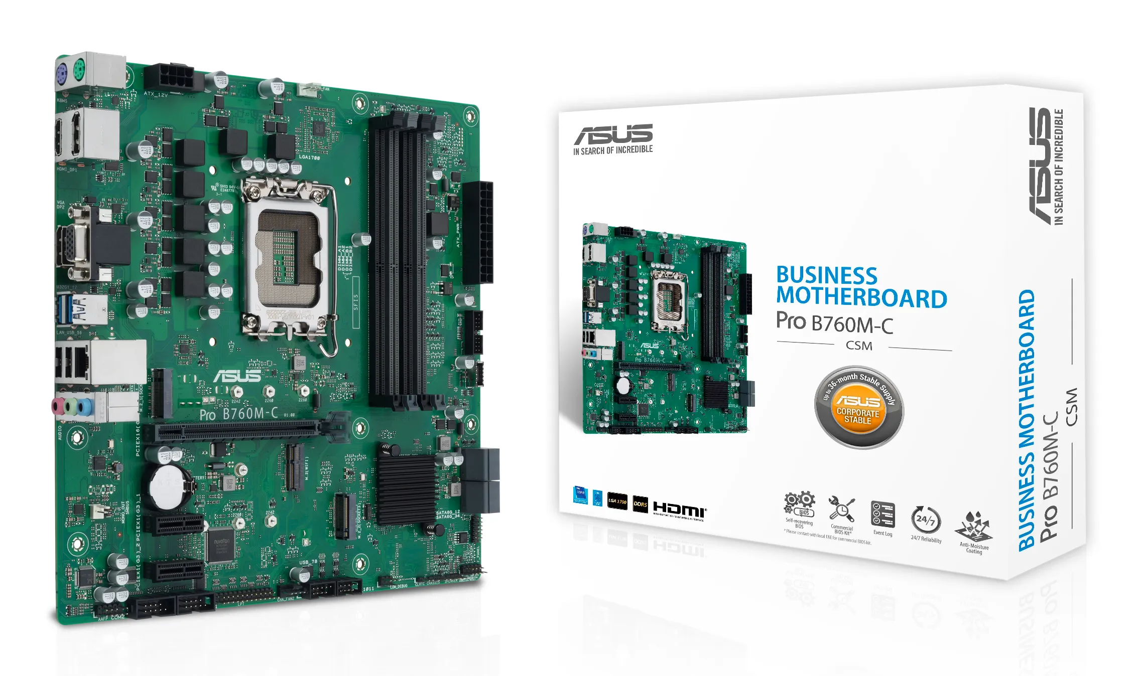 Asus PRO B760M-C-CSM mATX - motherboard