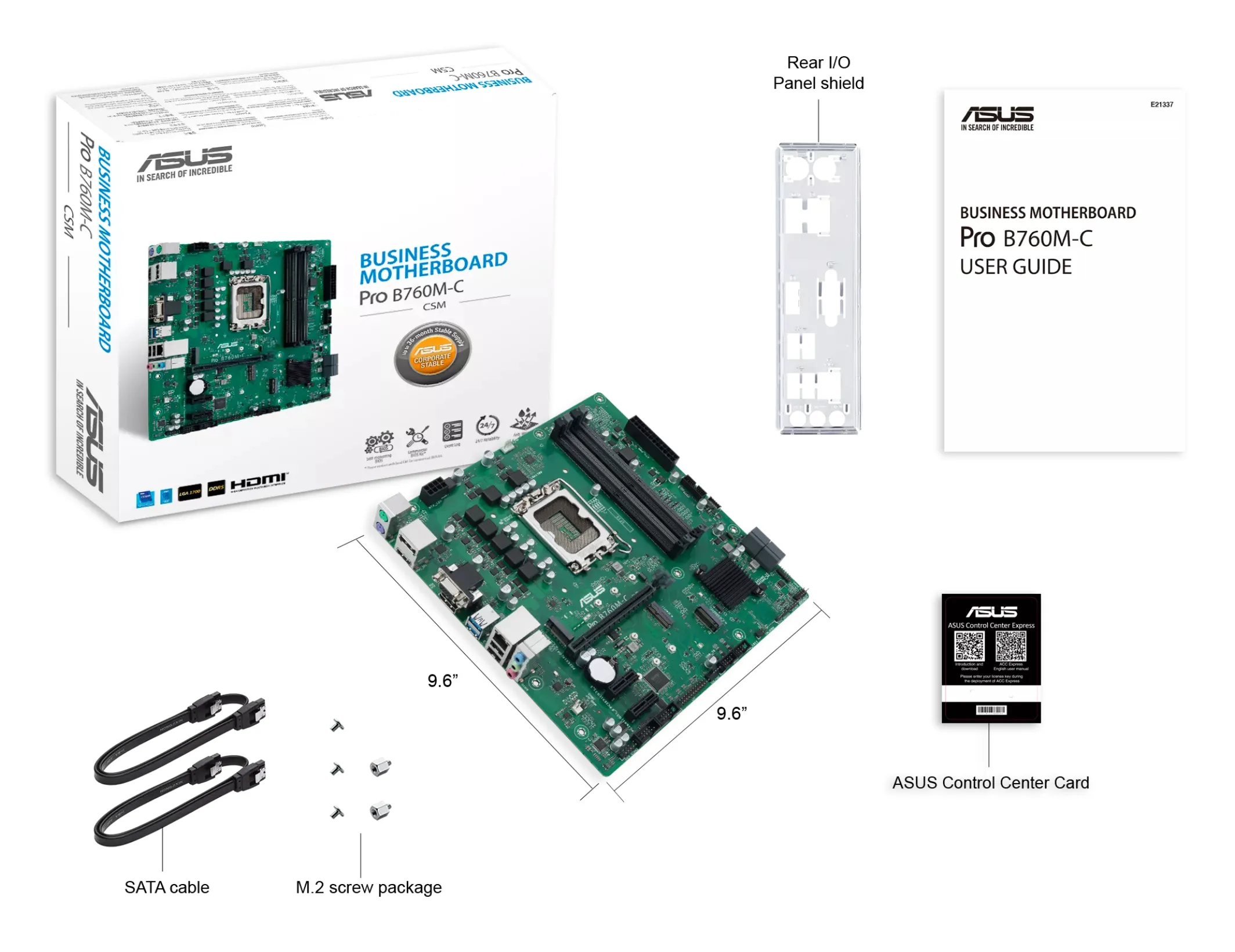 Asus PRO B760M-C-CSM mATX - motherboard
