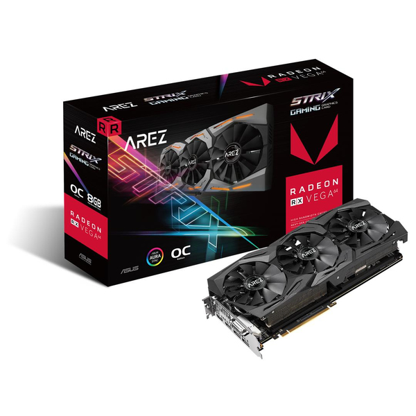 Asus Arez Strix RX VEGA64 OC edition 8GB -n&auml;yt&ouml;nohjain