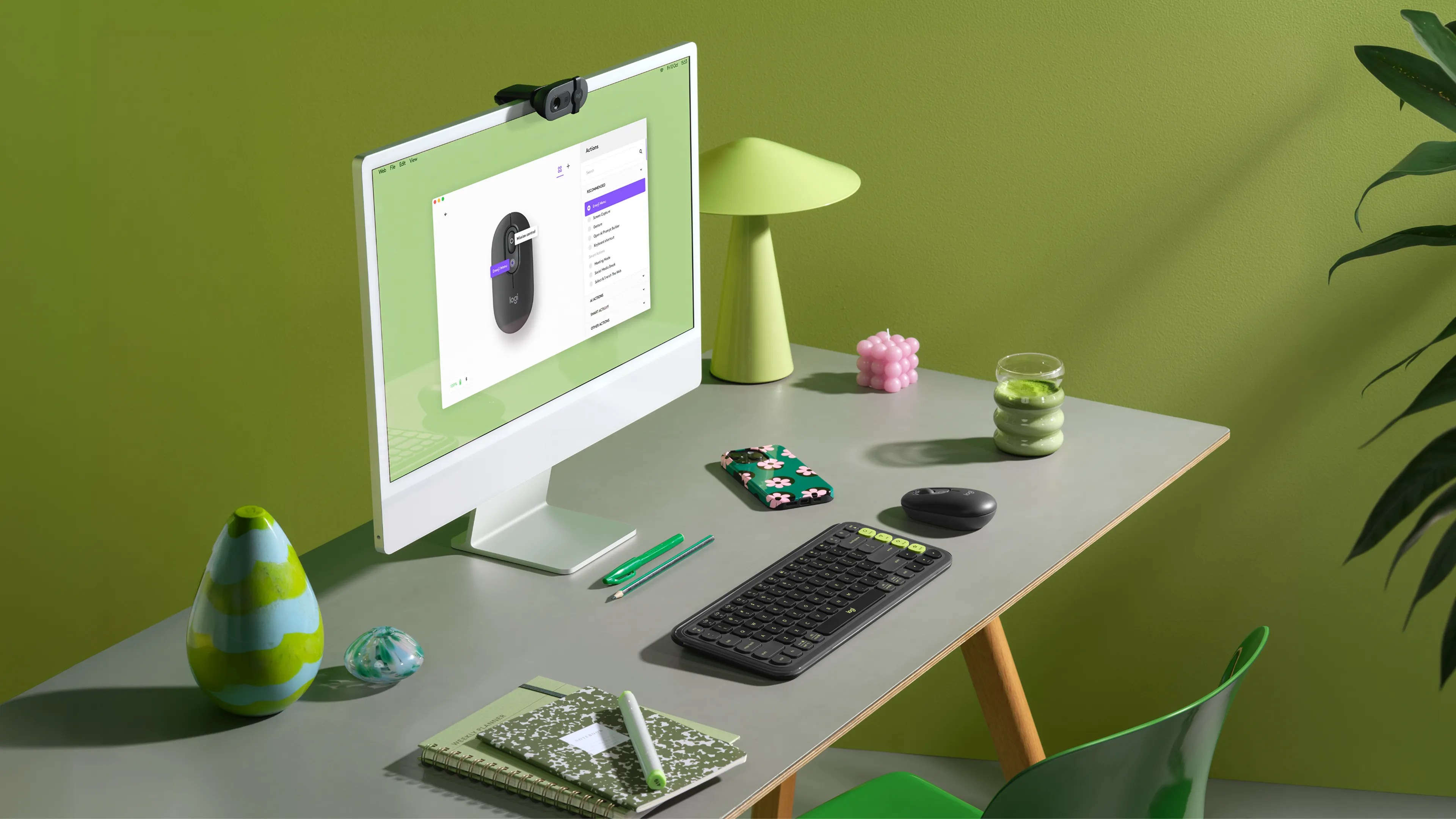 Logitech POP tr&aring;dl&ouml;s mus, grafit