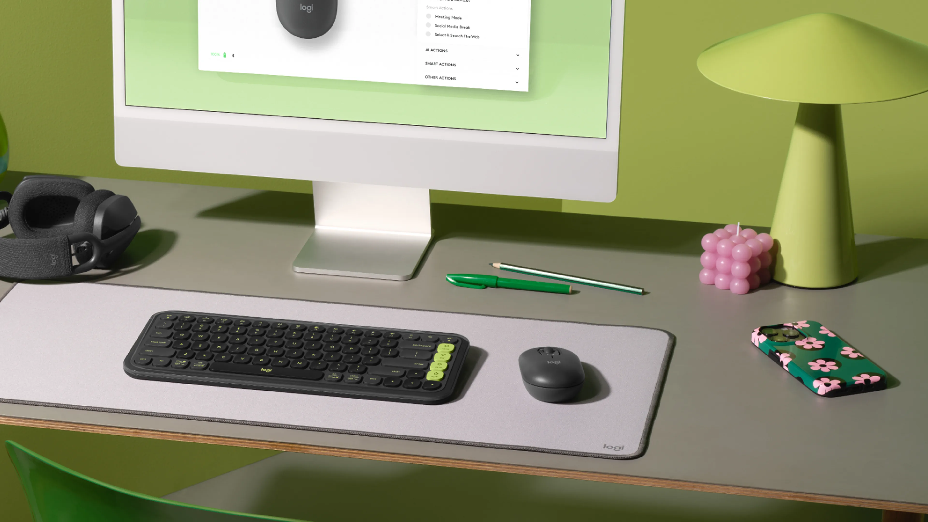 Logitech POP tr&aring;dl&ouml;s mus, grafit