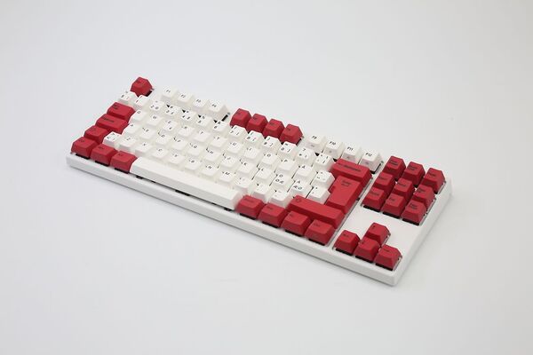 Varmilo VEA88 Special Edition White Plate V2 TKL MX Brown - gaming keyboard, white/red