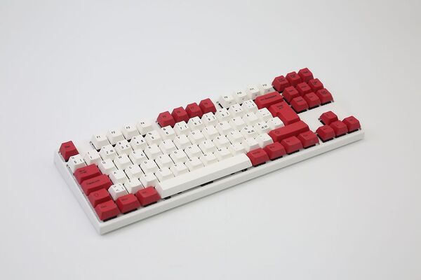 Varmilo VEA88 Special Edition White Plate V2 TKL MX Brown - gaming keyboard, white/red