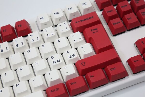 Varmilo VEA88 Special Edition White Plate V2 TKL MX Brown - gaming keyboard, white/red