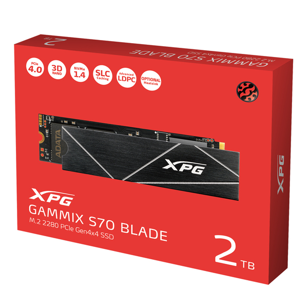 XPG GAMMIX S70 Blade Heatsink 2 TB M.2 PCIe 4.0 NVMe SSD
