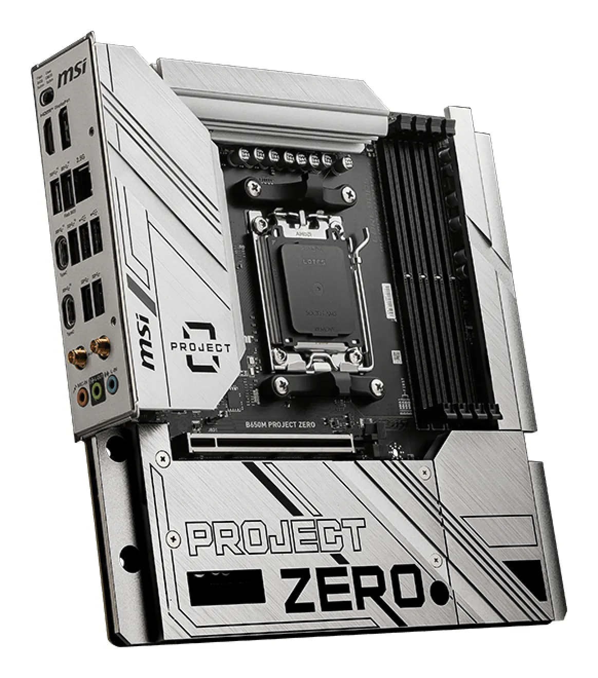 MSI B650M PROJECT ZERO mATX - moderkort
