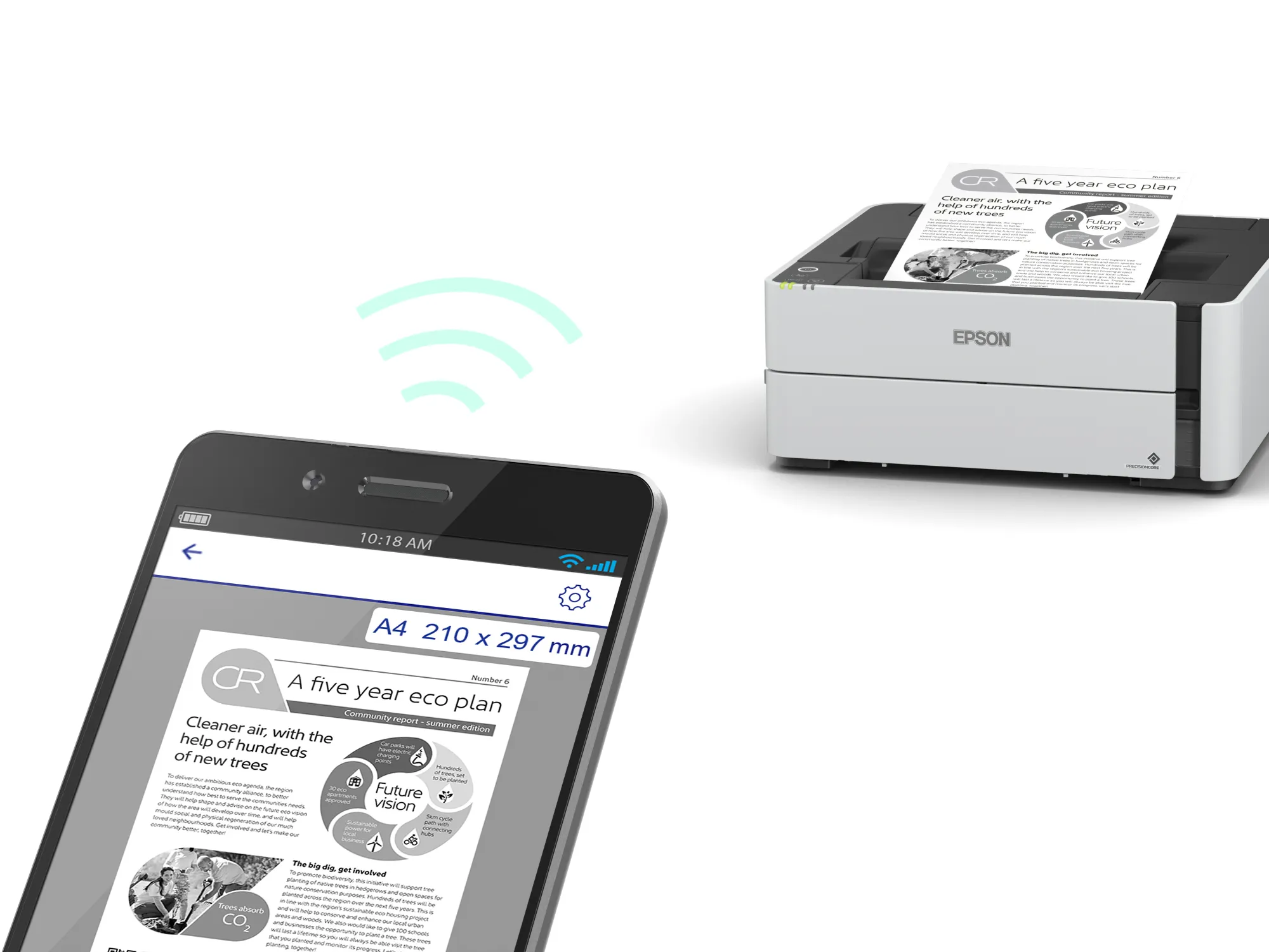Epson EcoTank ET-M1180 A4 - Mono Inkjet Printer