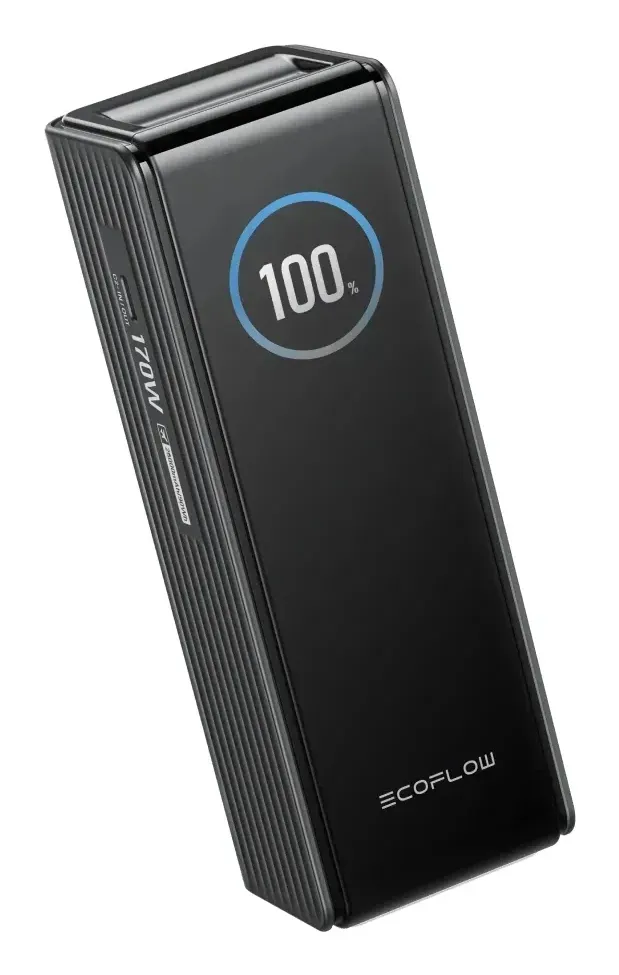 EcoFlow RAPID 25K 25000mAh, 170W, PD 140W -varavirtal&auml;hde, musta