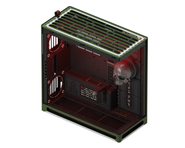 Havn HS 420 DOOM: The Dark Ages Limited Edition - mid tower, Green