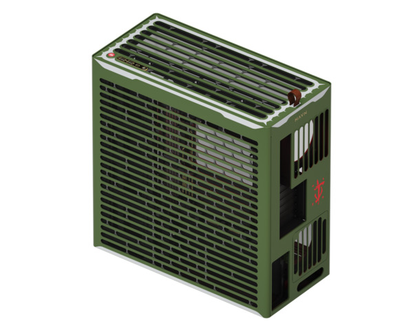 HAVN HS420 DOOM: The Dark Ages Limited Edition Midi-Tower Case with window, with RGB lighting, DOOM Slayer green