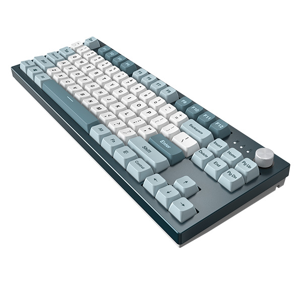 Montech MKey TKL Freedom Gateron G Pro 2.0 Yellow -pelin&auml;pp&auml;imist&ouml;, sininen/valkoinen