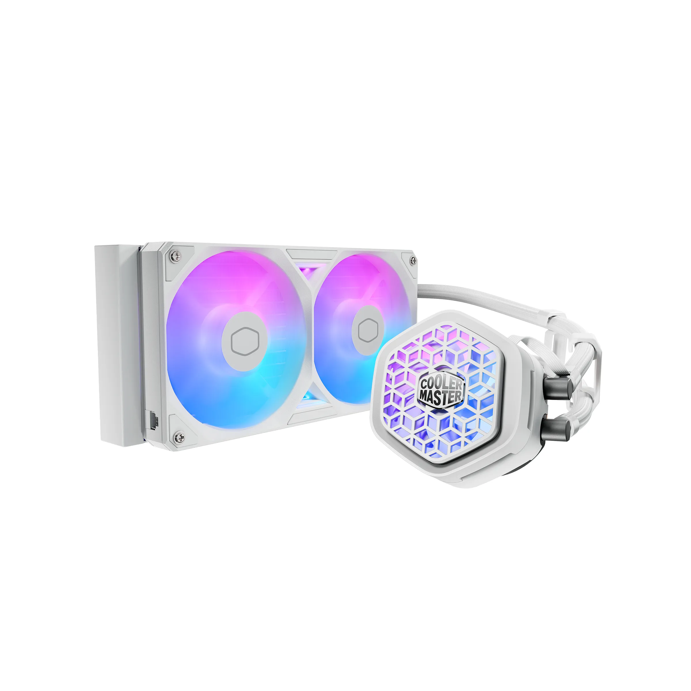 Cooler Master MasterLiquid Atmos II VRM Fan 240mm ARGB Liquid Cooler, White