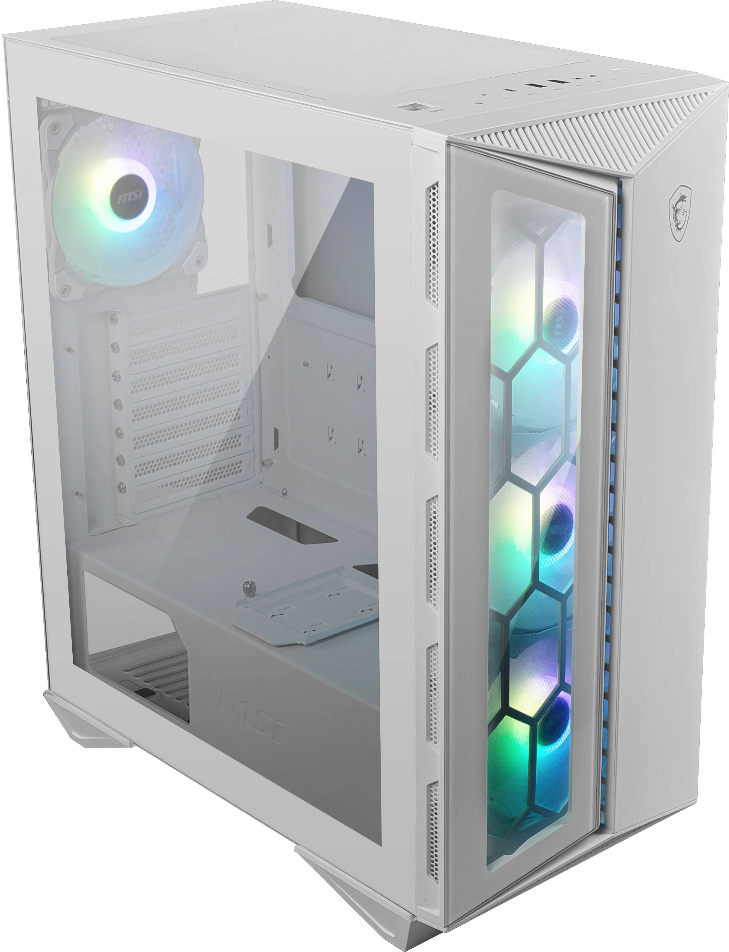 MSI MPG GUNGNIR 110R, A-RGB. Tempered Glass - midi chassi, vit
