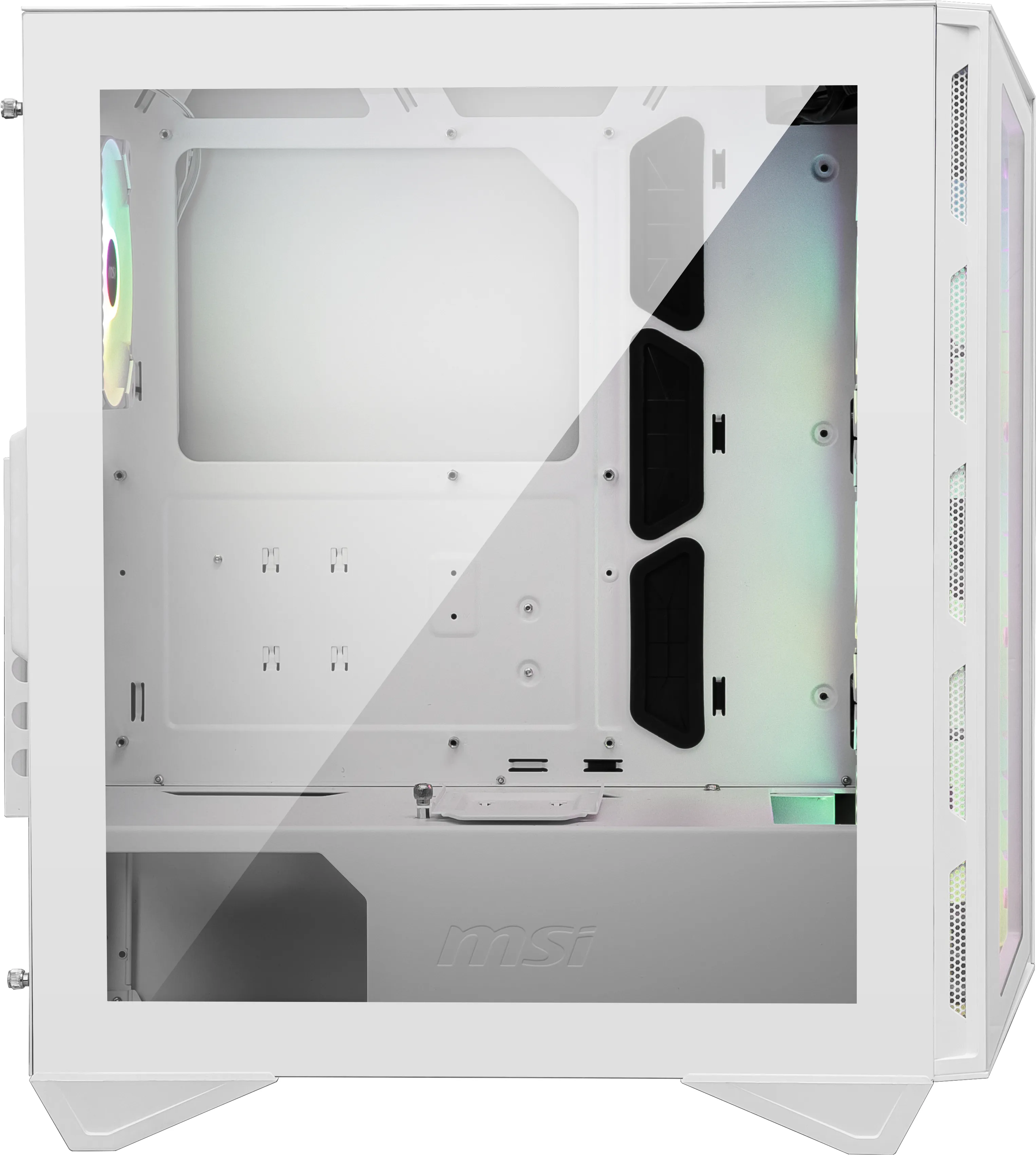 MSI MPG GUNGNIR 110R, A-RGB. Tempered Glass - midi chassi, vit