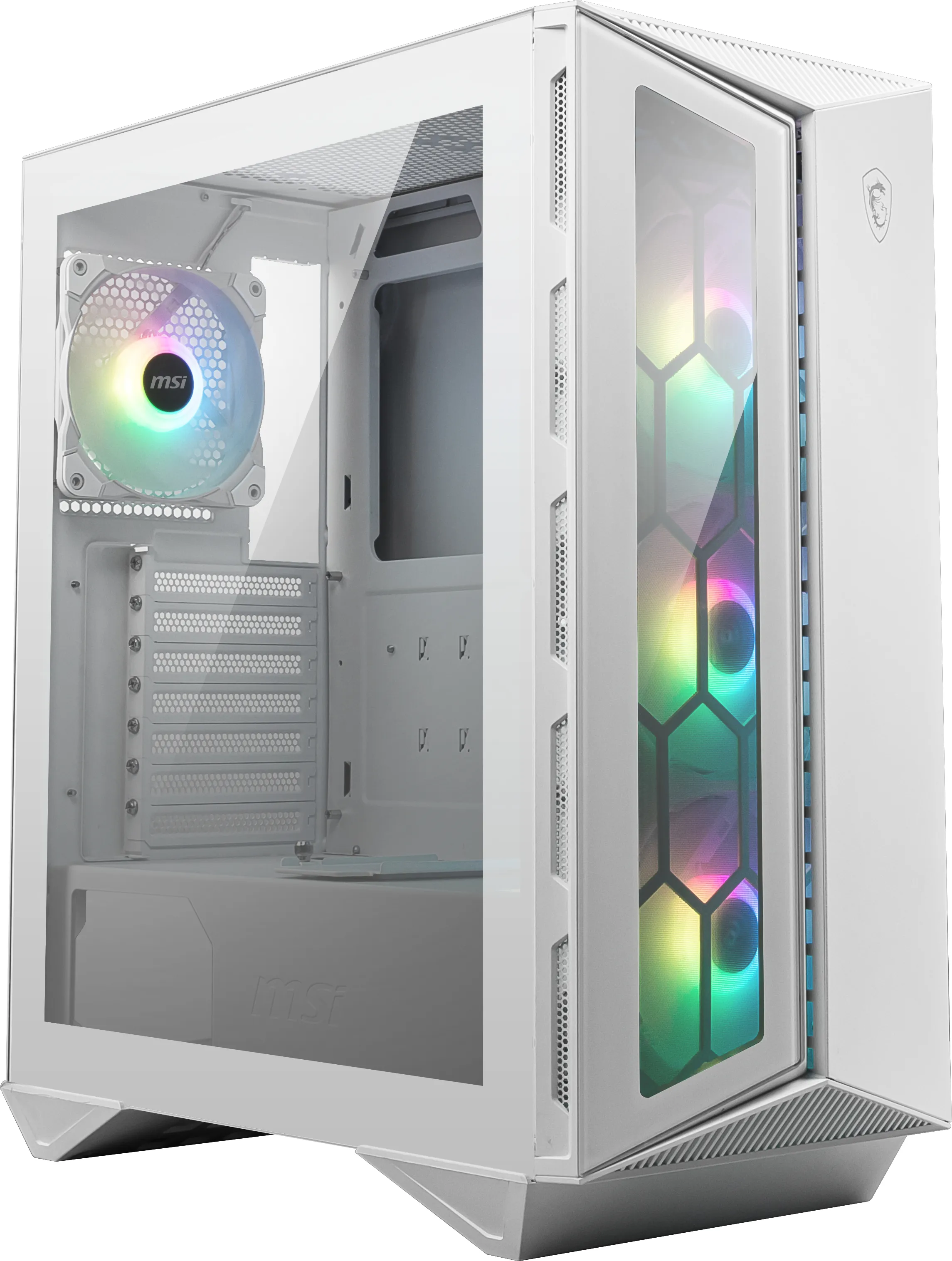MSI MPG GUNGNIR 110R, A-RGB. Tempered Glass - midi chassi, vit