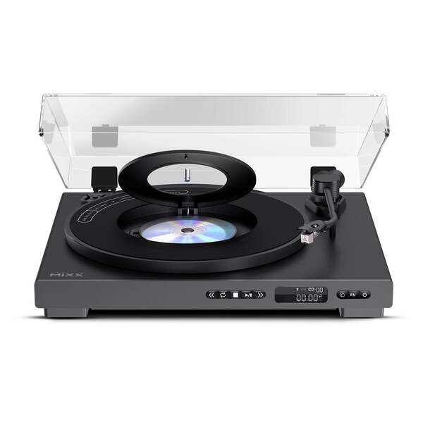 MIXX Vinyyli ja CD Soitin Analog Plus 2-in-1 Musta