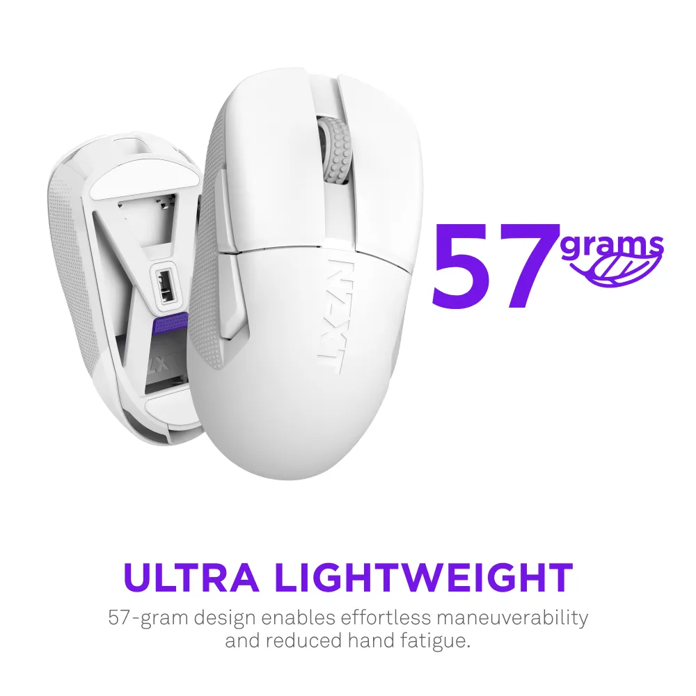 NZXT Lift Elite - wireless gaming mouse, White
