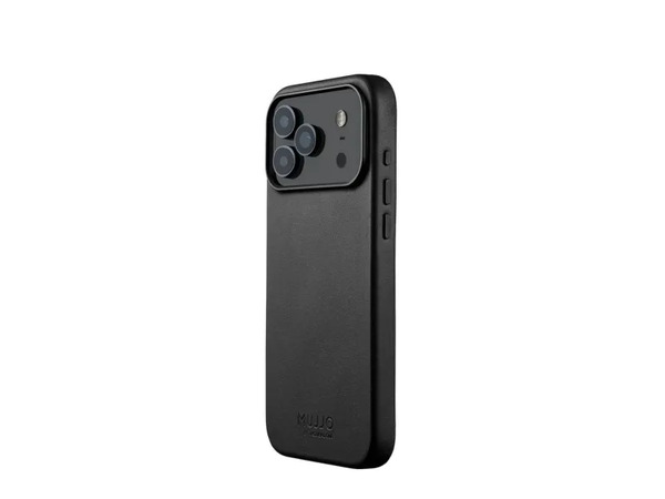 Mujjo Wallet Leather MagSafe Wallet Case for iPhone 17 Pro Max, Black