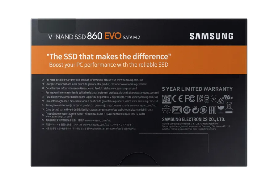 Samsung 2TB 860 EVO, 550/520 MB/s -SSD M.2