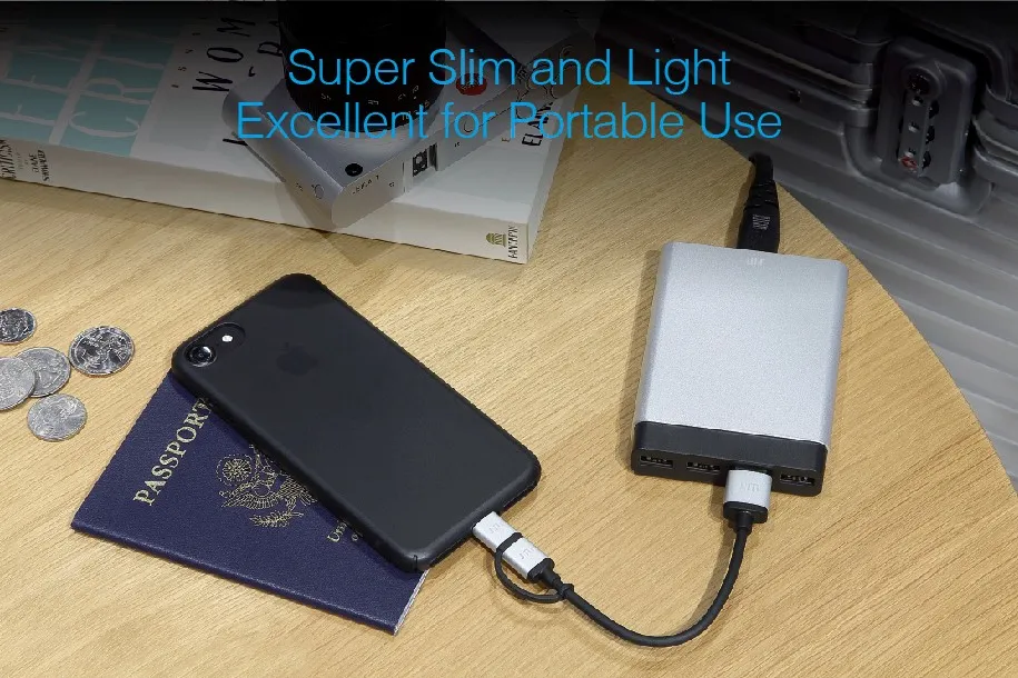 Just Mobile AluCharge multi-port USB charger - the world's slimmest USB charger