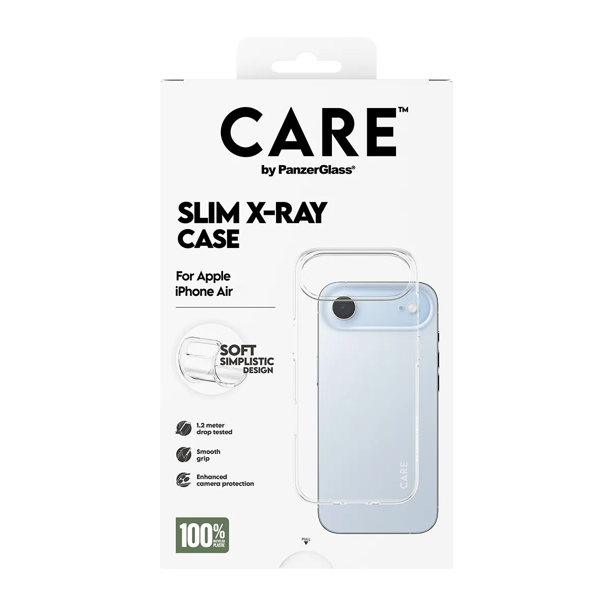 CARE by PanzerGlass®, iPhone Air -suojakuori, läpinäkyvä