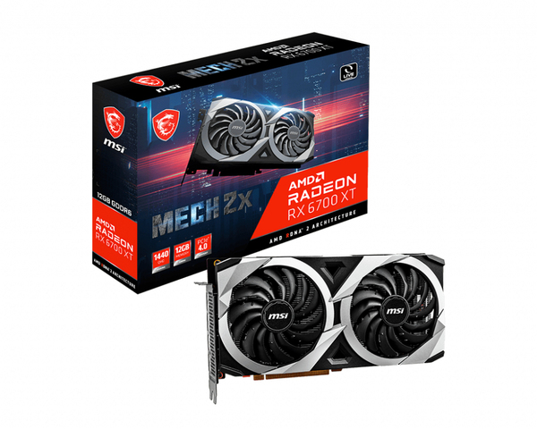 MSI Radeon RX 6700 XT Mech 2x 12GB - Graphics card