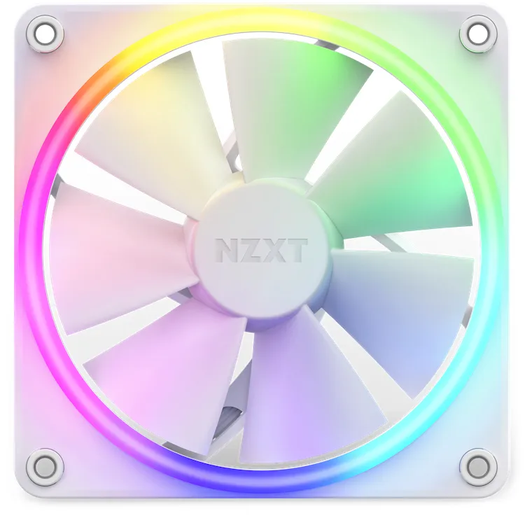 NZXT F120 RGB 120mm White 3-pack & RGB Controller