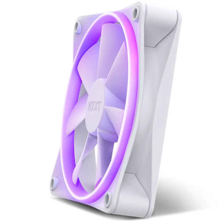 NZXT F120 RGB 120mm White 3-pack & RGB Controller