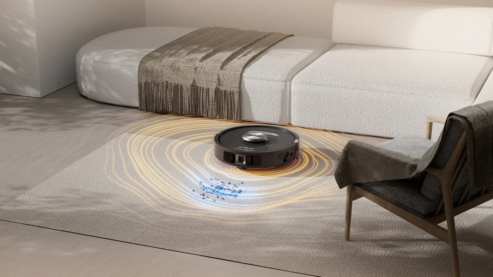 Shark PowerDetect NeverTouch RV2800YEEU Robot vacuum cleaner, Black/Silver