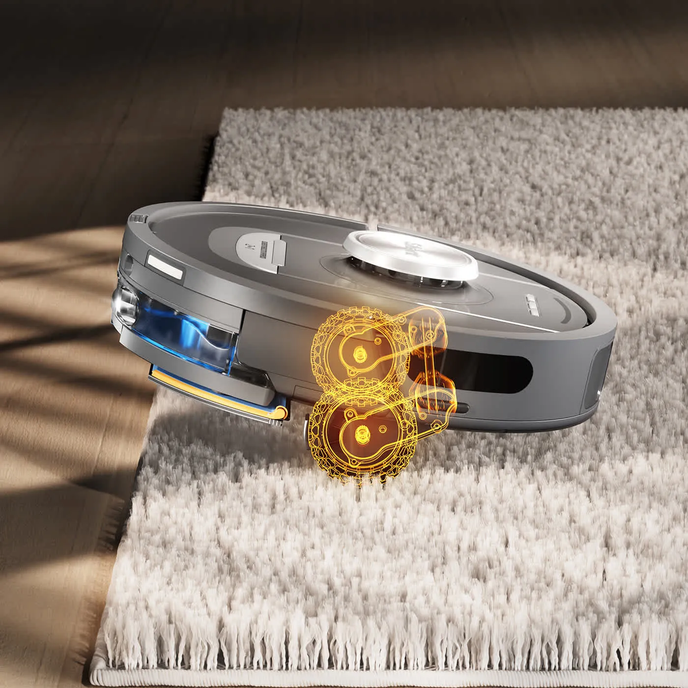 Shark PowerDetect NeverTouch RV2800YEEU Robot vacuum cleaner, Black/Silver