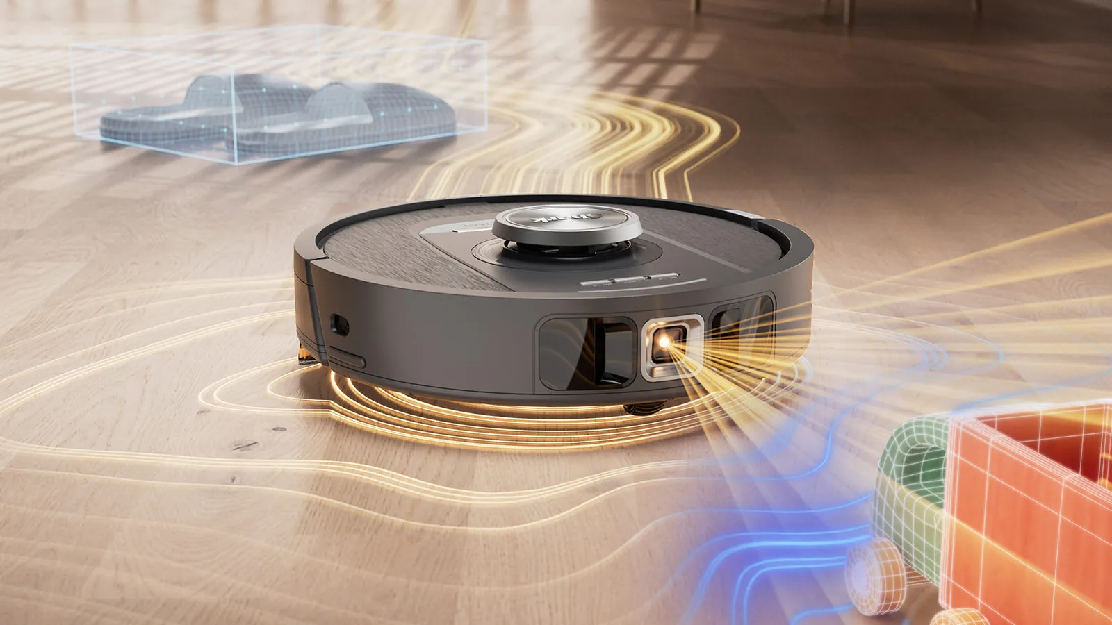 Shark PowerDetect NeverTouch RV2800YEEU Robot vacuum cleaner, Black/Silver