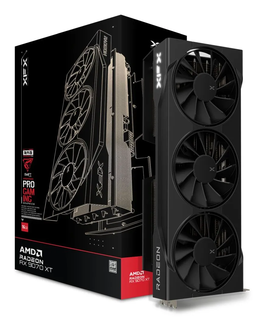 XFX Radeon RX 9070 XT Swift Triple Fan Gaming Edition 16 GB - grafikkort