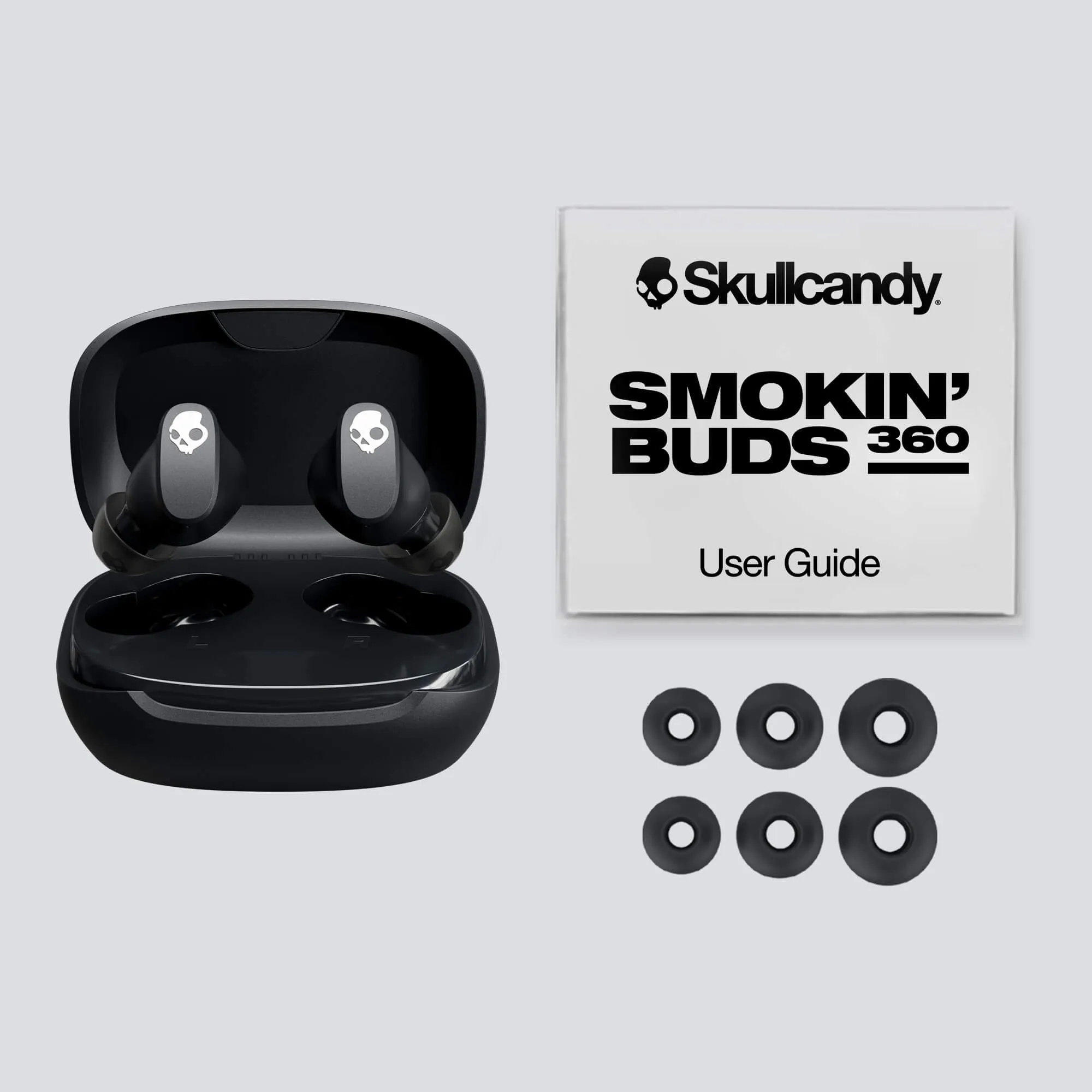 Skullcandy Smokin&rsquo; Buds 360 -langattomat nappikuulokkeet, musta