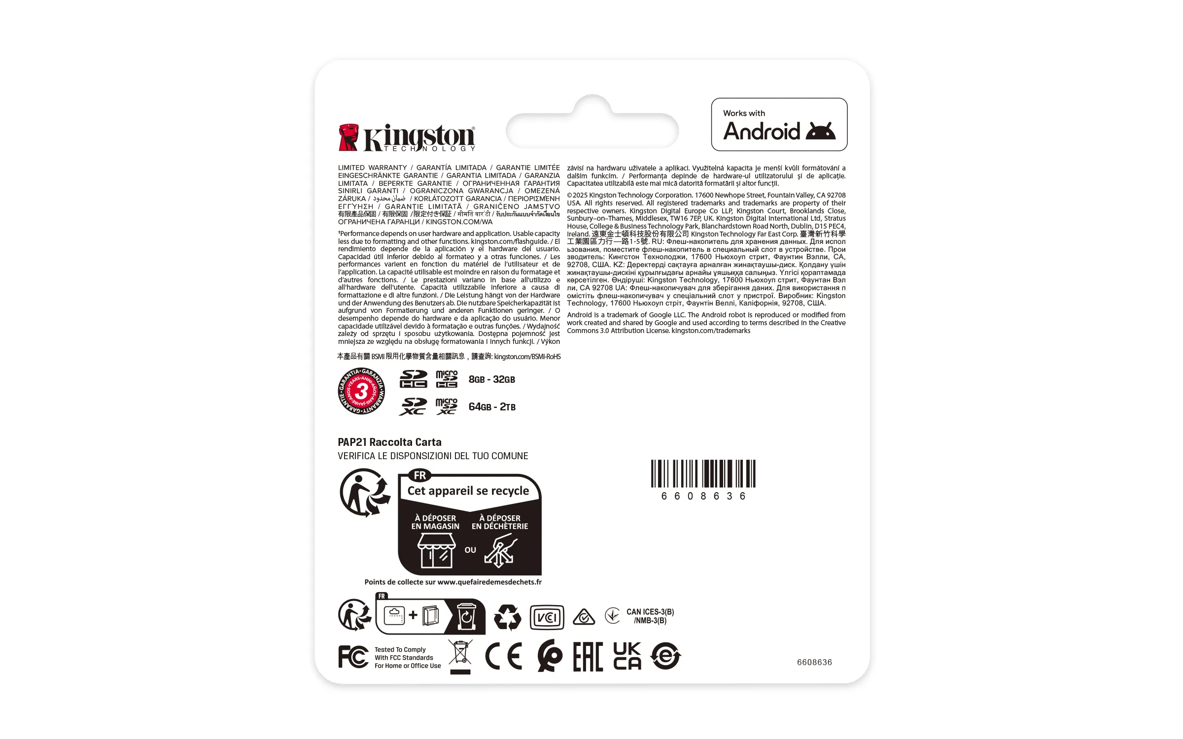 Kingston Industrial 128 GB MicroSDXC UHS-I U3 V30 A1 kort + SD-adapter, svart
