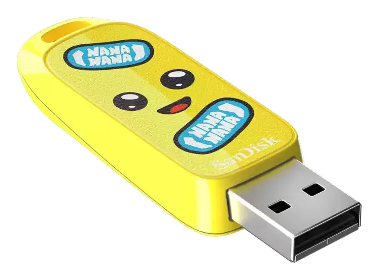 SanDisk Fortnite Peely Edition USB 3.2 Gen 1 64GB memory stick, Yellow