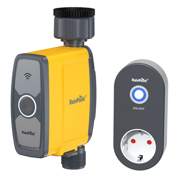 RAINPOINT TTV103FRF + TWG004WR Smart 1-zons bevattningsstyrenhet Wi-Fi och app, 8 bar